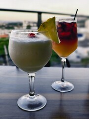 cocktail with lime
