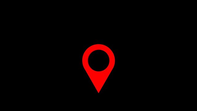 Modern 3D GPS location pin animation, abstract glowing navigation symbol, futuristic digital map marker for travel, wayfinding apps, geolocation services, branding, tourism, and creative projects