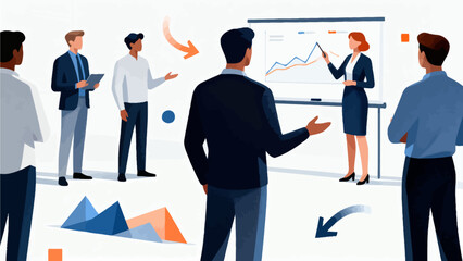 Business team in presentation meeting