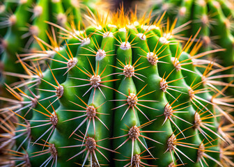 Desert Cactus Close-up