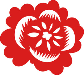 Chinese New Year 2026, the year of the Horse, red and gold line art characters, simple hand-drawn Asian elements with craft (Chinese translation: Happy Chinese New Year 2026, year of the Horse)