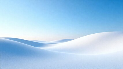 Serene Expanse Undulating Snowcovered