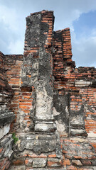 Wat Chaiwatthanaram in Ayutthaya, Thailand. Scenic ruins of the Buddhist temple in the ancient city. Buildings destroyed by time.