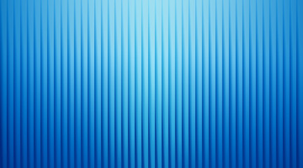 Obraz premium Abstract blue background with vertical ribbed texture and gradient