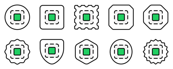 Editable vector scan select none icon. Part of a big icon set family. Perfect for web and app interfaces, presentations, infographics, etc