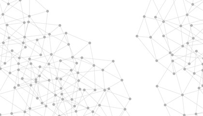 Abstract plexus background with connecting dots and lines. Global network connection