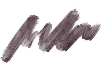 Obraz premium Dark Purple Watercolor Brush Stroke on Transparent Background