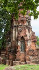 Wat Chaiwatthanaram in Ayutthaya, Thailand. Scenic ruins of the Buddhist temple in the ancient city.