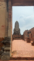 Wat Chaiwatthanaram in Ayutthaya, Thailand. Scenic ruins of the Buddhist temple in the ancient city.