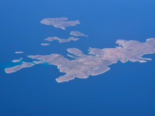 Grecja - wyspy Greckie widok z samolotu © Konrad