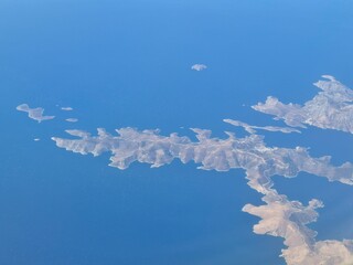 Grecja - wyspy Greckie widok z samolotu © Konrad