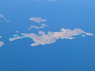 Grecja - wyspy Greckie widok z samolotu © Konrad