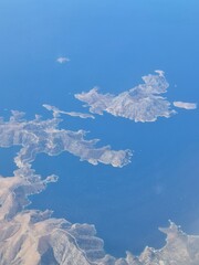 Grecja - wyspy Greckie widok z samolotu © Konrad