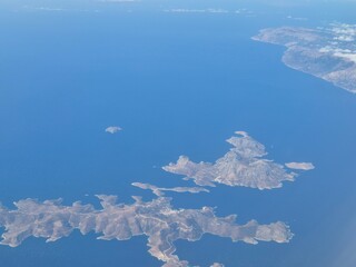 Grecja - wyspy Greckie widok z samolotu © Konrad