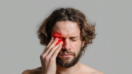 Man with eye patch man wears red eye patch man with eye patch man with eye patch