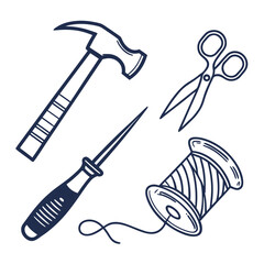 Crafting tools for diy and repair projects
