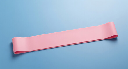 Durable pink resistance band for effective home fitness workouts and physical therapy sessions