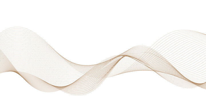 Fototapeta Abstract wave line business background. Thin line wavy abstract vector background. Curve wave seamless pattern. Wavy sound and curve line background.