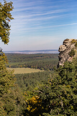 Aussicht von Burg Regenstein bei Blankenburg im Harz