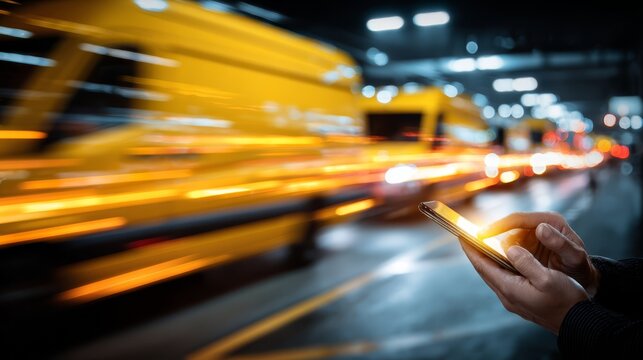 Person holding cell phone close up of hand holding modern smartphone person holding - Powered by Adobe