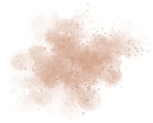 Watercolor stain decoration