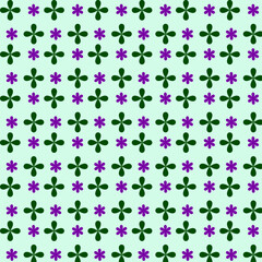 Floral Seamless Pattern, Geometric Abstract Pattern