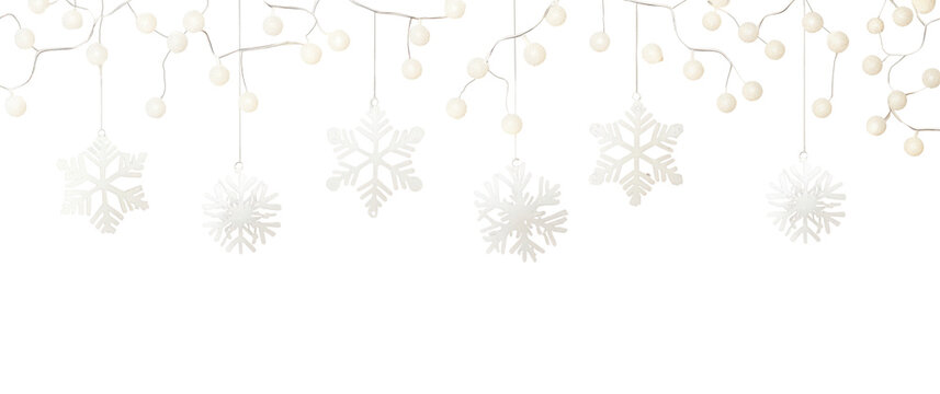 PNG A light beige background with white snowflakes and bokeh lights christmas elegant winter.