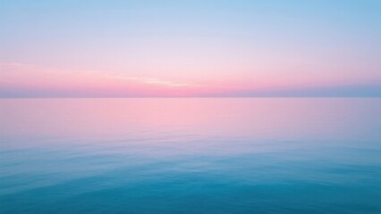 Obraz premium Serene sea and sky at sunrise