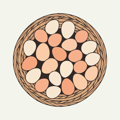 Fun and colorful World Egg Day vector designs with cracked eggs, egg typography, egg celebration poster elements, cute egg doodles, abstract shapes, and modern solid color vector art