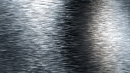 Abstract Silver Metallic Texture with Fine Lines and Reflective Surface for Background Design