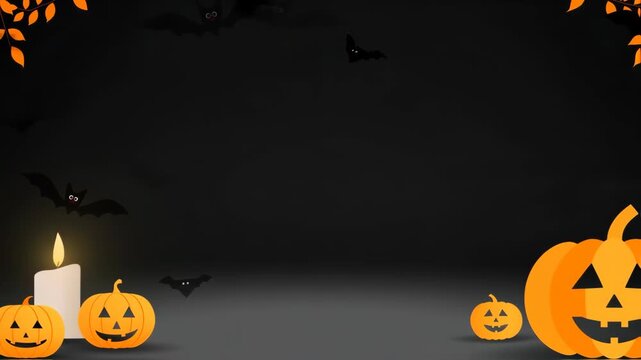 halloween pumpkin frame