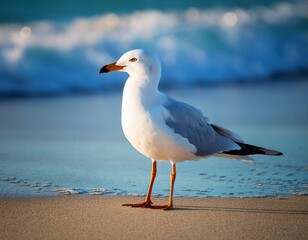 Fototapeta premium seagull at a beach