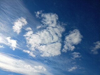 blue sky with clouds