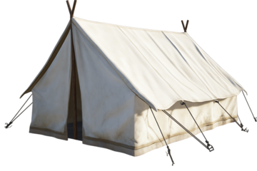 Classic canvas a frame tent for outdoor adventures