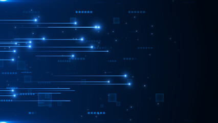 Digital Transmission Lines Business Corporate Technology Particles Tunnel Background 