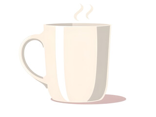 modern coffee cup illustration, flat design coffee cup illustration, abstract coffee cup illustration, geometric coffee cup illustration, minimal coffee cup illustration, contemporary coffee cup illus