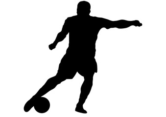 サッカー選手のシルエット38