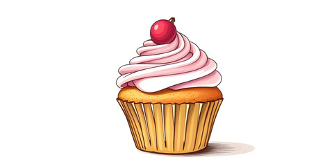 cupcake doodle, cupcake clipart, colorful cupcake, cupcake design, bakery shop logo, sweet food icon, cupcake with cream, cupcake topping, cupcake with sprinkles, cupcake bakery vector, pastry shop ic