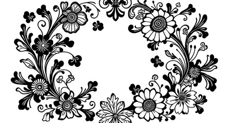 flower silhouette art, abstract floral texture, botanical textile design, seamless nature pattern, flower textile wallpaper, floral decorative design, artistic seamless fabric, floral ornamental wallp