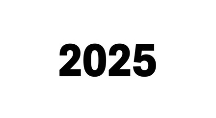Bold Black Number 2025 Displayed Prominently.