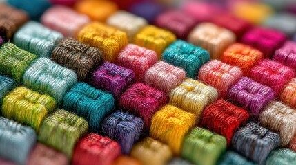 Detailed colorful close-up of a display screen's pixels