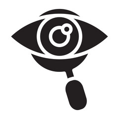Fraud Detection Vector Glyph Icon Design