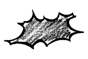 Hand drawn speech bubble Blank empty message box Textbox frame for banners, price tags, stickers, design