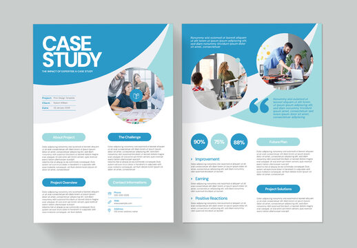 Modern Case Study Layout Template