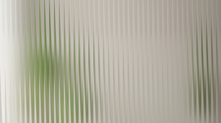 Abstract background with vertical ribbed texture and green hue