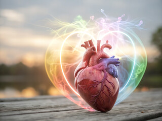 human heart anatomy model