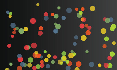 Abstract Dark Background with Round Shapes for Modern Presentation Design