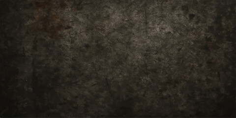 Dark old grunge wall texture with a rough black and gray surface for a vintage paper backdrop design