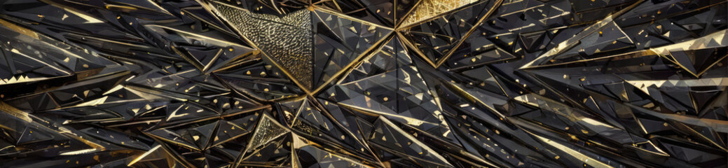 Dark abstract futuristic polygonal geometric 3D background