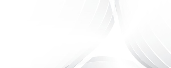 Abstract white and gray color, modern design stripes background with curve lines. Vector illustration.